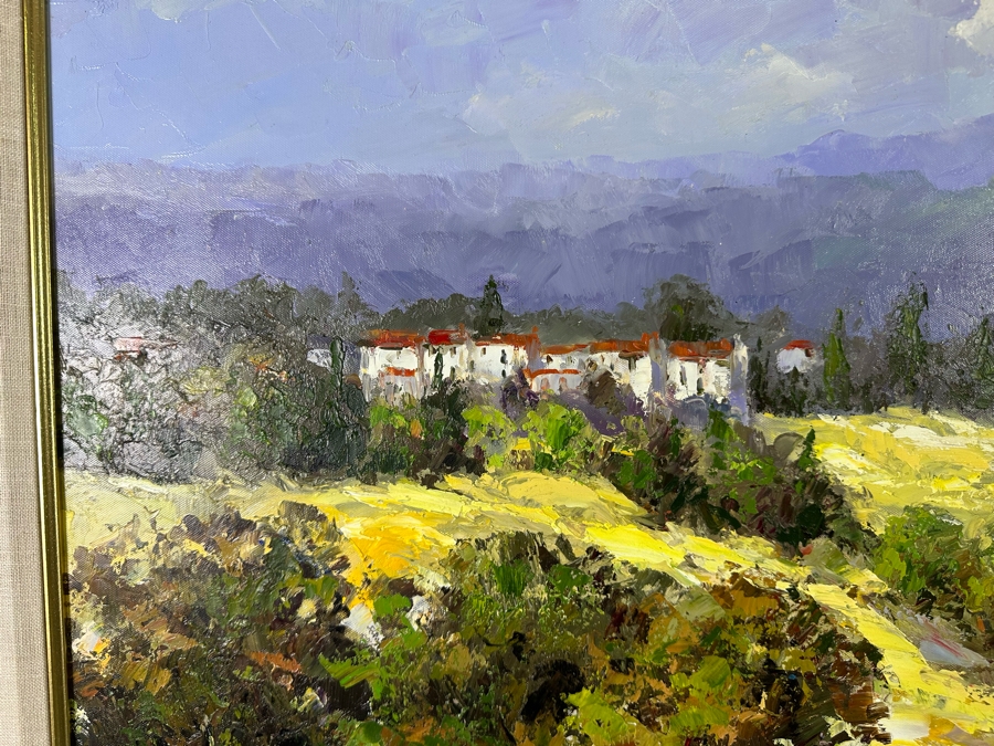 Original Oil Landscape Painting By Hulsey 36 X 36 Framed 46 X 46 [Photo 8]