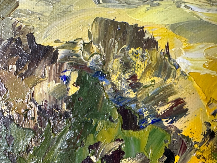 Original Oil Landscape Painting By Hulsey 36 X 36 Framed 46 X 46 [Photo 17]