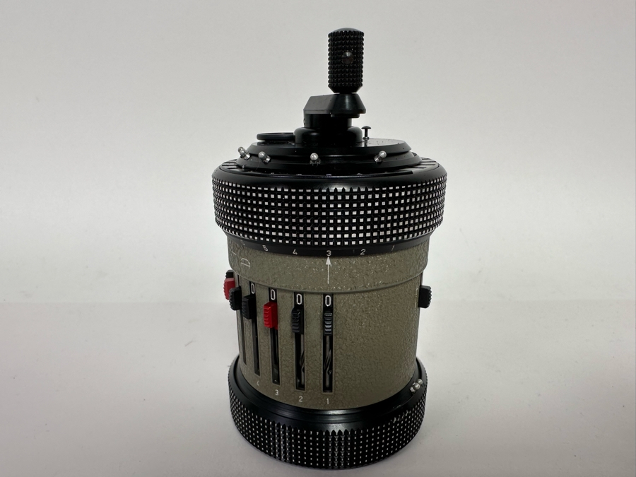 RARE CURTA Type II Handheld Mechanical Pocket Calculator Hand-Cranked Made In Liechtenstein By Contina Ltd Maureen System Designed By Curt Herzstark (1902-1988, Austrian Engineer) [CR] [Photo 8]