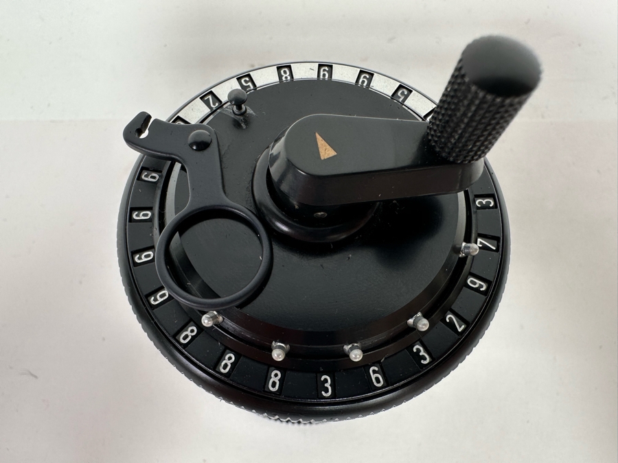 RARE CURTA Type II Handheld Mechanical Pocket Calculator Hand-Cranked Made In Liechtenstein By Contina Ltd Maureen System Designed By Curt Herzstark (1902-1988, Austrian Engineer) [CR] [Photo 6]
