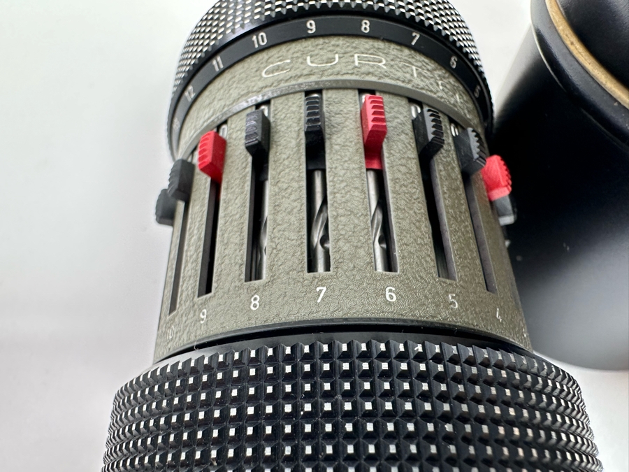 RARE CURTA Type II Handheld Mechanical Pocket Calculator Hand-Cranked Made In Liechtenstein By Contina Ltd Maureen System Designed By Curt Herzstark (1902-1988, Austrian Engineer) [CR] [Photo 11]