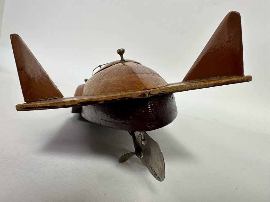 Handmade Wooden 1950s Modernist Prototype Model Boat Featuring Battery Powered Motor 15W X 6W [Photo 15]