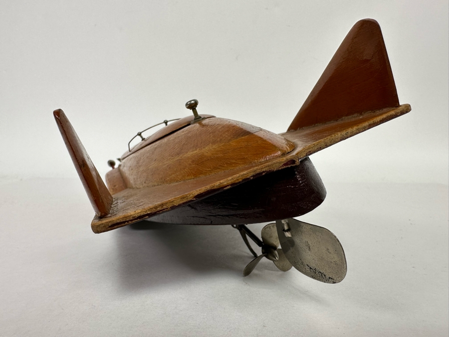 Handmade Wooden 1950s Modernist Prototype Model Boat Featuring Battery Powered Motor 15W X 6W [Photo 14]