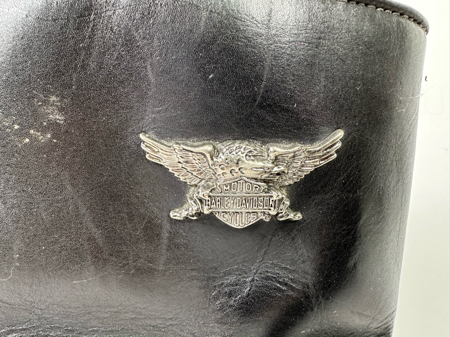 Pair Of Men's Leather Harley-Davidson Motorcycle Riding Boots Size 13 [Photo 9]