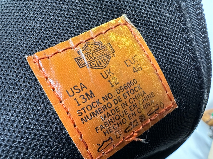 Pair Of Men's Leather Harley-Davidson Motorcycle Riding Boots Size 13 [Photo 7]