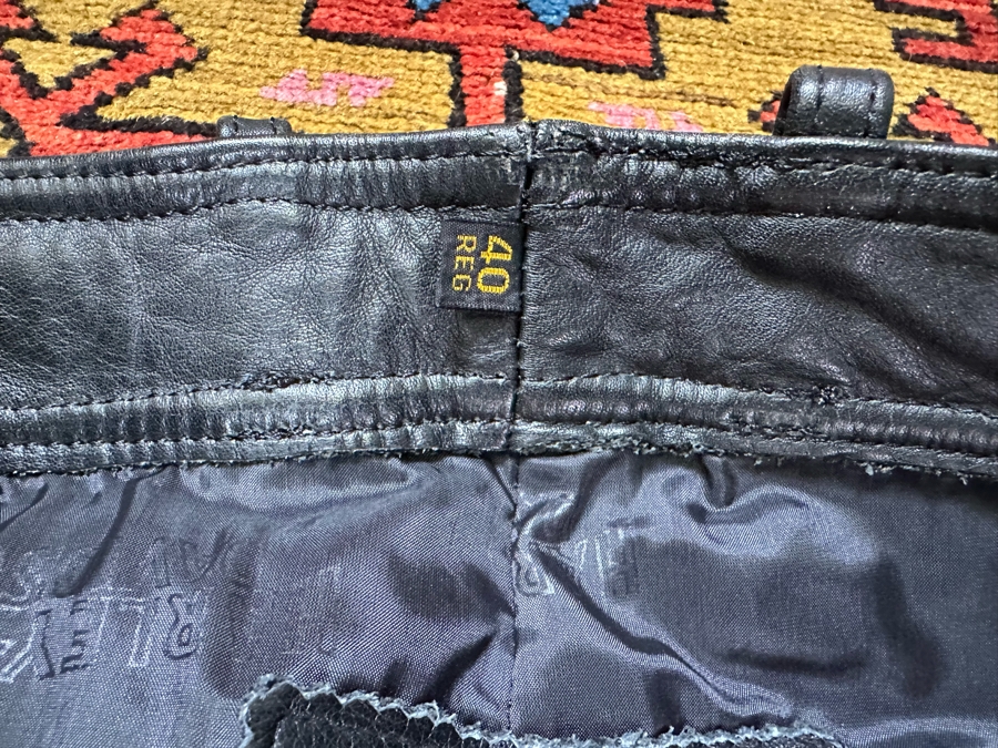 Men's Leather Harley-Davidson Motorcycle Riding Pants Size 40R [Photo 8]