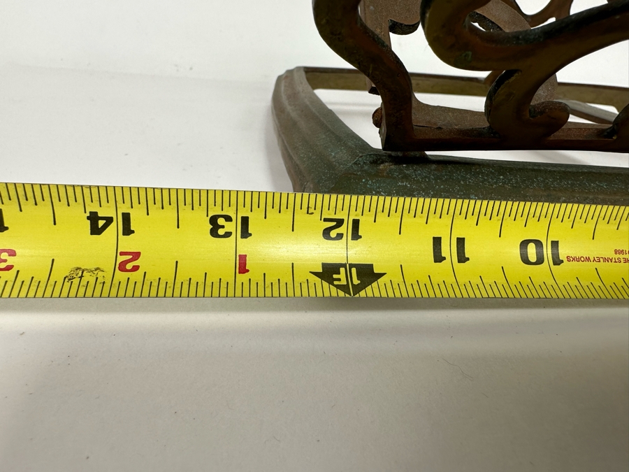 Vintage Brass Adjustable Book Library Stand Display 12W X 10D X 9H [Photo 8]