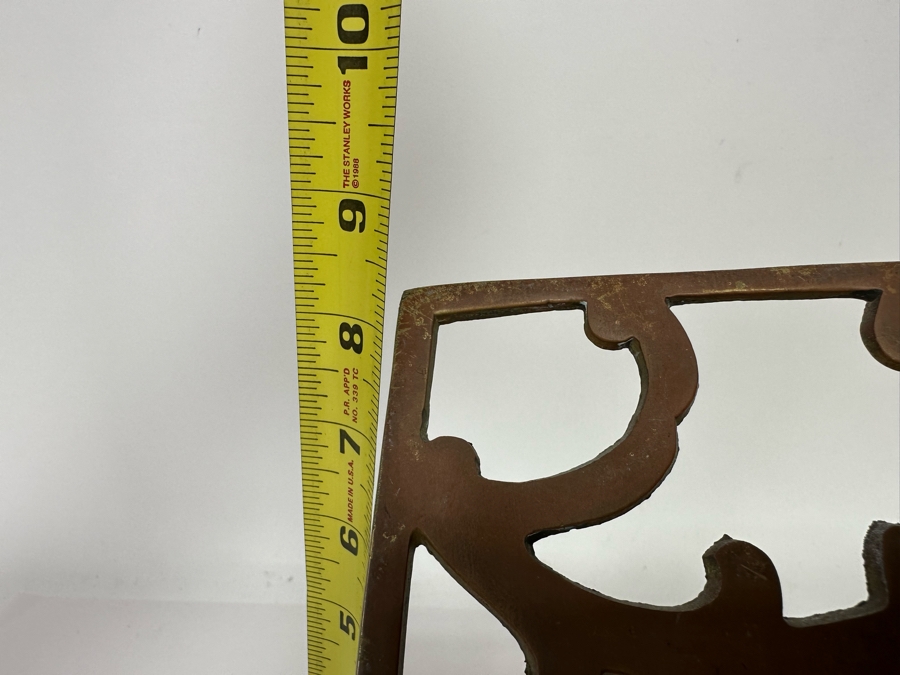 Vintage Brass Adjustable Book Library Stand Display 12W X 10D X 9H [Photo 10]