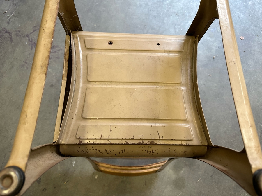 Vintage Wooden And Metal Stand Alone Children's School Desk With Cubby-Hole 18W X 23D X 23.5H [Photo 8]