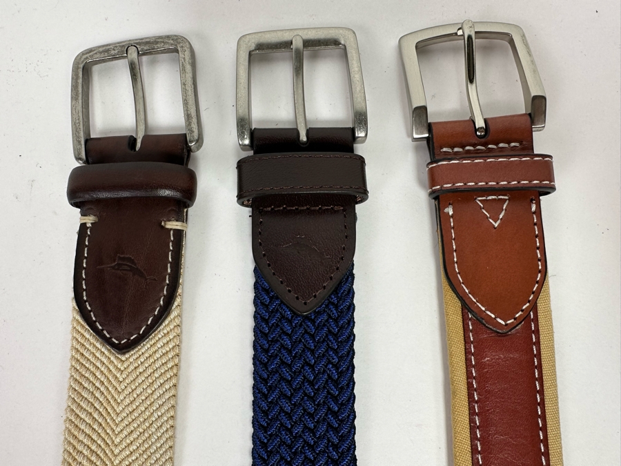 Three Tommy Bahama Men's Belts Size Xl