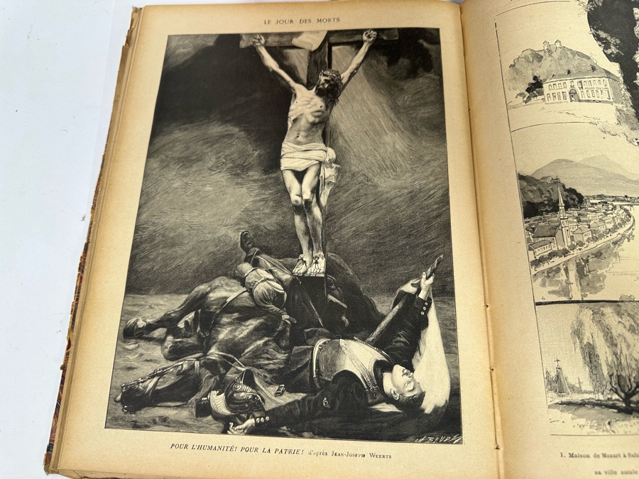 Collection Of Antique Books: French Les Annales Paris 1896, French Annales Politiques Supplement 1896-1897, French Les Annales 1932, French Jurisprudence De Legislation 1863 Book, John L. Stoddard's Lectures Southern CA, Grand Canyon, Yellowstone [Photo 9]