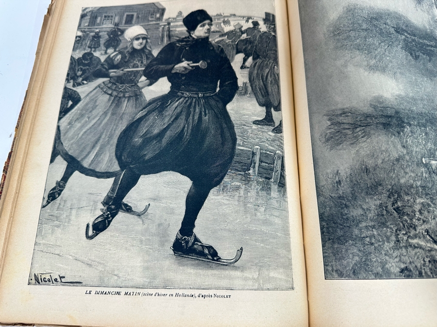 Collection Of Antique Books: French Les Annales Paris 1896, French Annales Politiques Supplement 1896-1897, French Les Annales 1932, French Jurisprudence De Legislation 1863 Book, John L. Stoddard's Lectures Southern CA, Grand Canyon, Yellowstone [Photo 7]