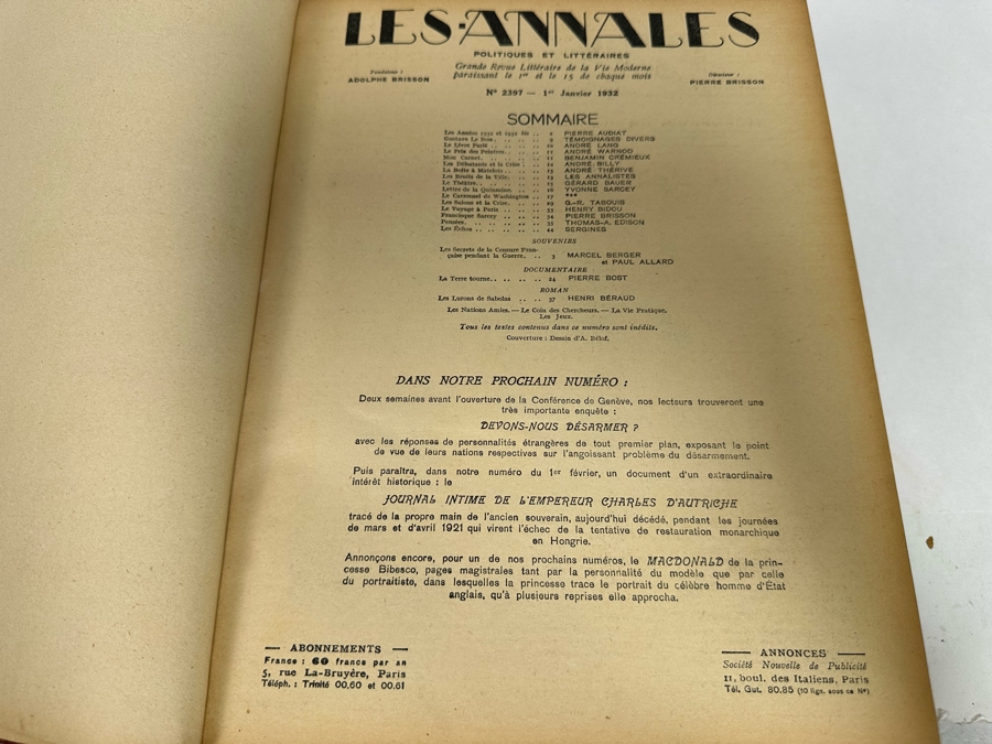 Collection Of Antique Books: French Les Annales Paris 1896, French Annales Politiques Supplement 1896-1897, French Les Annales 1932, French Jurisprudence De Legislation 1863 Book, John L. Stoddard's Lectures Southern CA, Grand Canyon, Yellowstone [Photo 16]