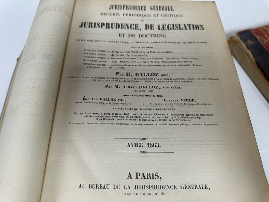 Collection Of Antique Books: French Les Annales Paris 1896, French Annales Politiques Supplement 1896-1897, French Les Annales 1932, French Jurisprudence De Legislation 1863 Book, John L. Stoddard's Lectures Southern CA, Grand Canyon, Yellowstone [Photo 20]