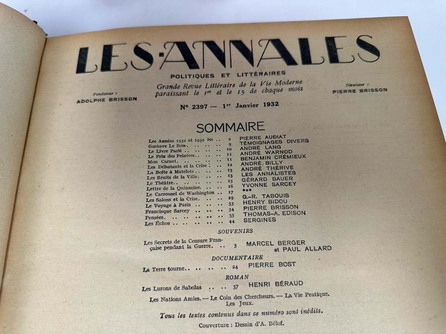 Collection Of Antique Books: French Les Annales Paris 1896, French Annales Politiques Supplement 1896-1897, French Les Annales 1932, French Jurisprudence De Legislation 1863 Book, John L. Stoddard's Lectures Southern CA, Grand Canyon, Yellowstone [Photo 17]