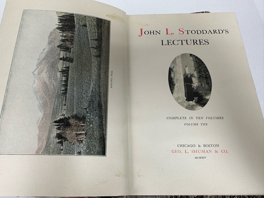 Collection Of Antique Books: French Les Annales Paris 1896, French Annales Politiques Supplement 1896-1897, French Les Annales 1932, French Jurisprudence De Legislation 1863 Book, John L. Stoddard's Lectures Southern CA, Grand Canyon, Yellowstone [Photo 23]