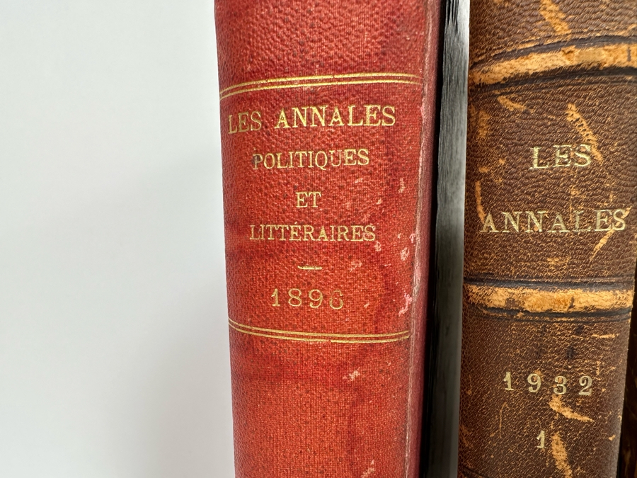 Collection Of Antique Books: French Les Annales Paris 1896, French Annales Politiques Supplement 1896-1897, French Les Annales 1932, French Jurisprudence De Legislation 1863 Book, John L. Stoddard's Lectures Southern CA, Grand Canyon, Yellowstone [Photo 13]