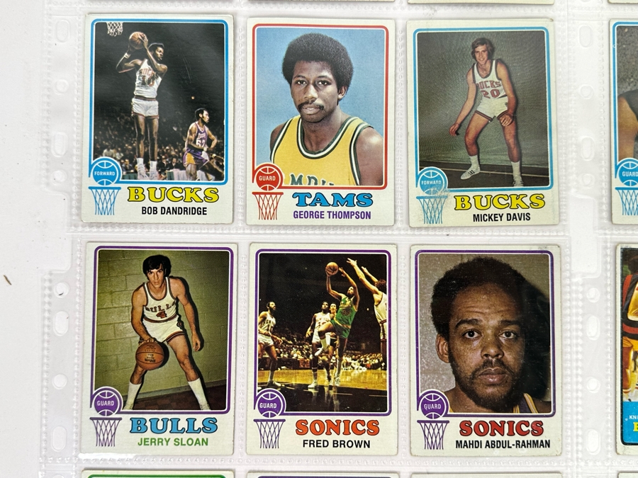 1973 Topps NBA / ABA Basketball Cards In Plastic Sleeves Ready To Be Graded Including Hall Of Famers - See Photos 54 Cards Total [Photo 8]