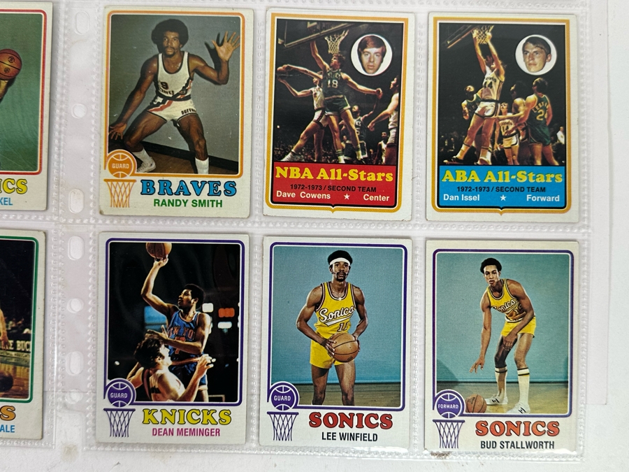 1973 Topps NBA / ABA Basketball Cards In Plastic Sleeves Ready To Be Graded Including Hall Of Famers - See Photos 54 Cards Total [Photo 14]