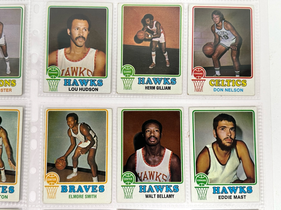 1973 Topps NBA / ABA Basketball Cards In Plastic Sleeves Ready To Be Graded Including Hall Of Famers - See Photos 54 Cards Total [Photo 10]