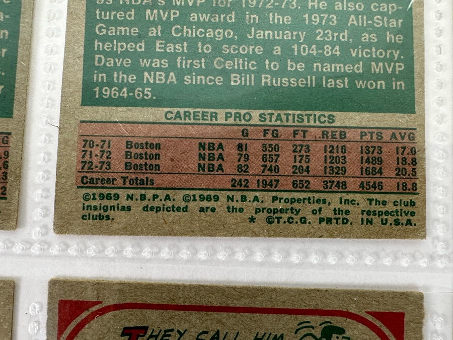 1973 Topps NBA / ABA Basketball Cards In Plastic Sleeves Ready To Be Graded Including Hall Of Famers - See Photos 54 Cards Total [Photo 18]