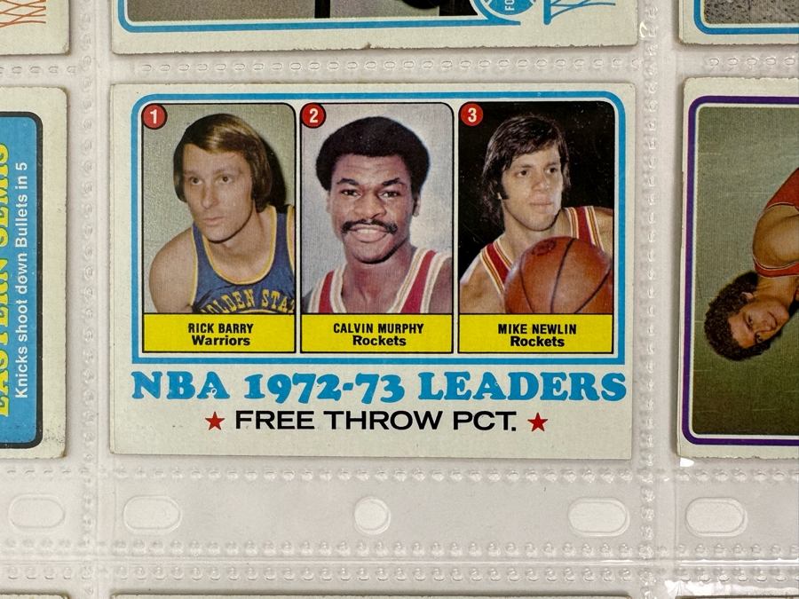1973 Topps NBA / ABA Basketball Cards In Plastic Sleeves Ready To Be Graded Including Hall Of Famers - See Photos 54 Cards Total [Photo 13]
