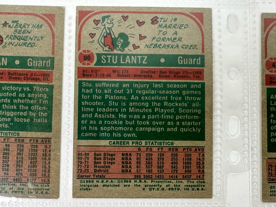 1973 Topps NBA / ABA Basketball Cards In Plastic Sleeves Ready To Be Graded Including Hall Of Famers - See Photos 54 Cards Total [Photo 22]