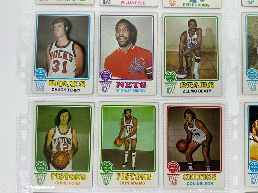 1973 Topps NBA / ABA Basketball Cards In Plastic Sleeves Ready To Be Graded Including Hall Of Famers - See Photos 54 Cards Total [Photo 12]