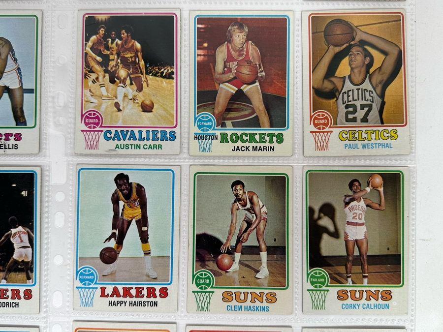 1973 Topps NBA / ABA Basketball Cards In Plastic Sleeves Ready To Be Graded Including Hall Of Famers - See Photos 54 Cards Total [Photo 14]