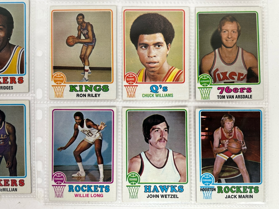 1973 Topps NBA / ABA Basketball Cards In Plastic Sleeves Ready To Be Graded Including Hall Of Famers - See Photos 54 Cards Total [Photo 19]