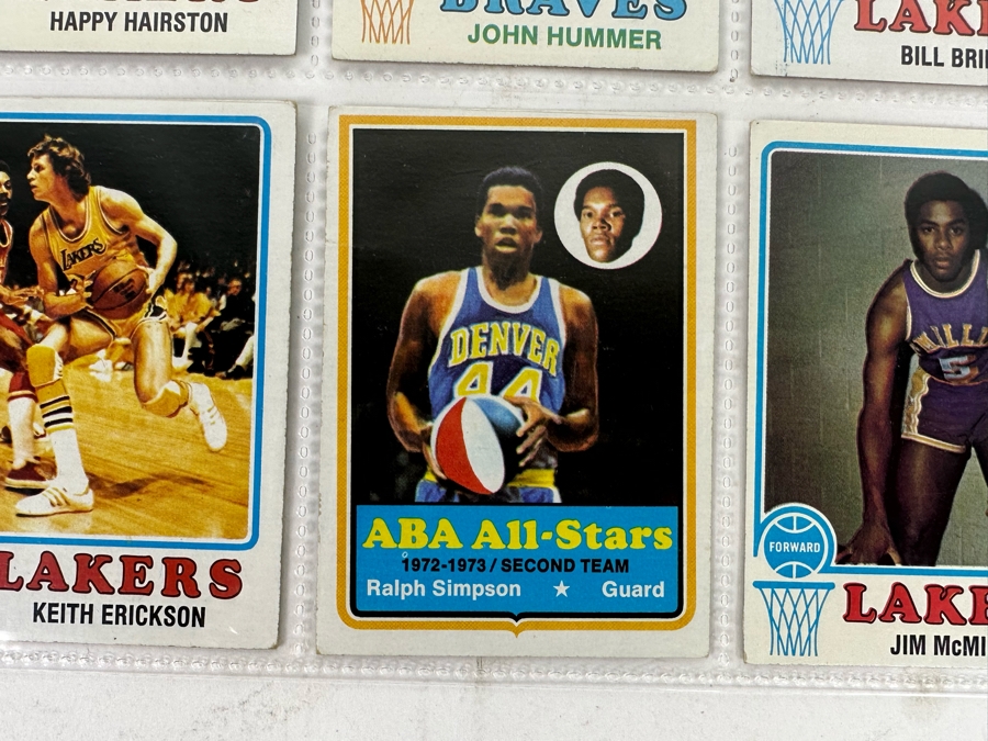1973 Topps NBA / ABA Basketball Cards In Plastic Sleeves Ready To Be Graded Including Hall Of Famers - See Photos 54 Cards Total [Photo 18]