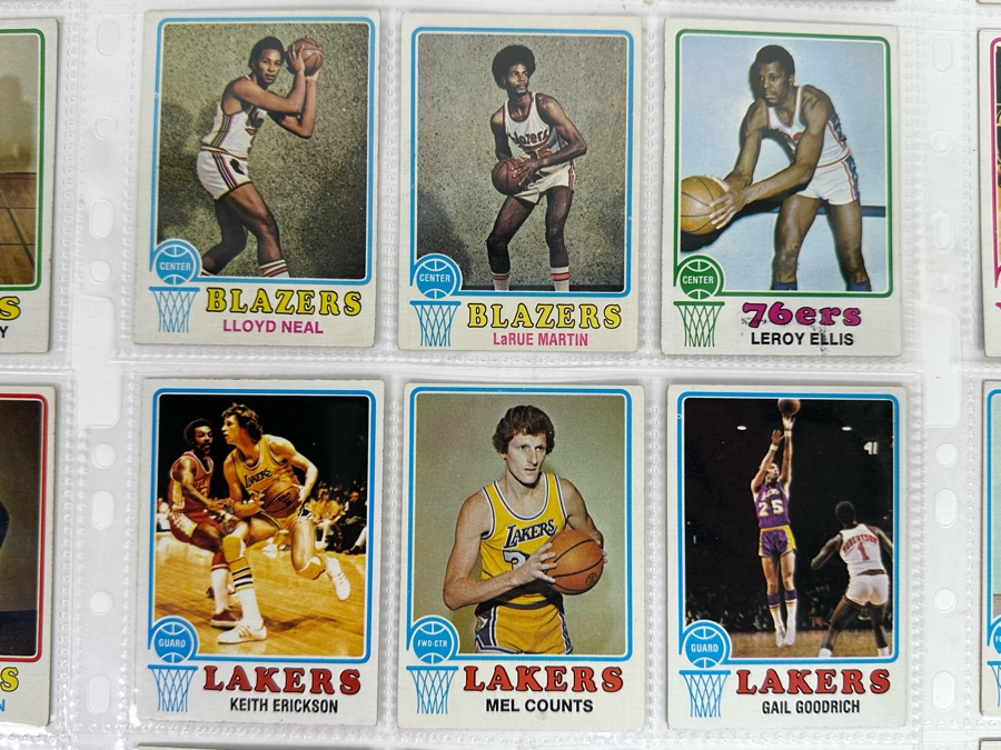 1973 Topps NBA / ABA Basketball Cards In Plastic Sleeves Ready To Be Graded Including Hall Of Famers - See Photos 54 Cards Total [Photo 13]