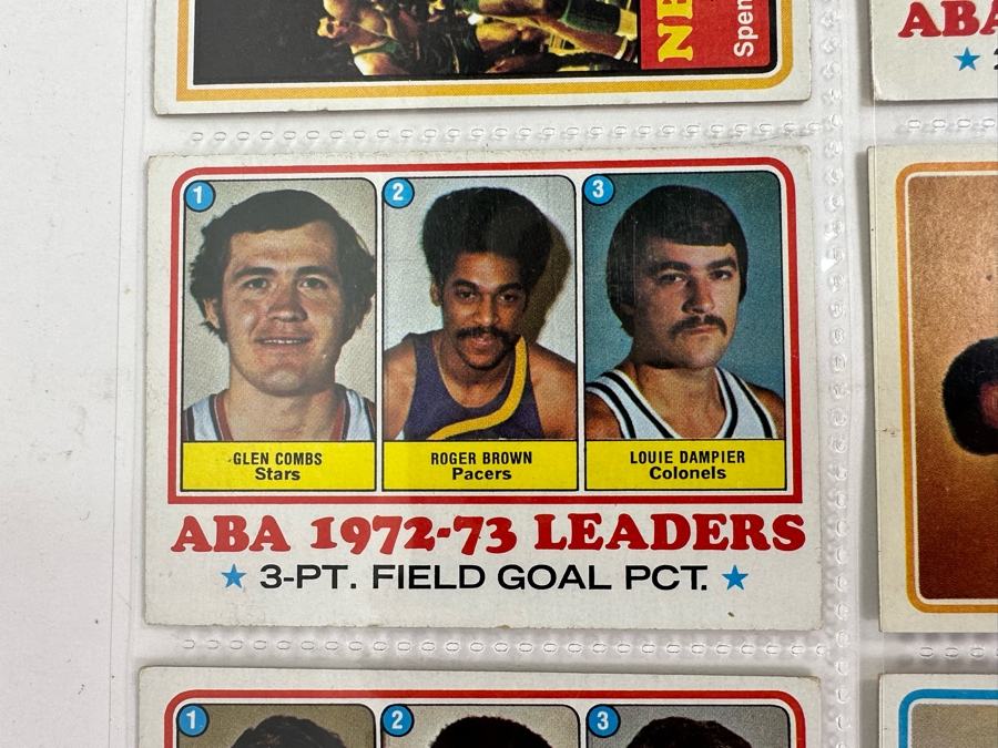1973 Topps NBA / ABA Basketball Cards In Plastic Sleeves Ready To Be Graded Including Hall Of Famers - See Photos 54 Cards Total [Photo 6]