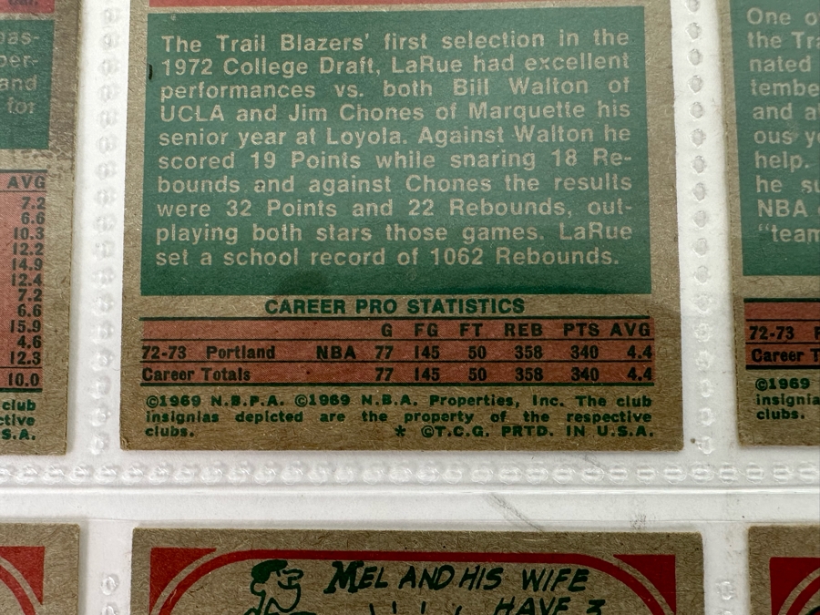 1973 Topps NBA / ABA Basketball Cards In Plastic Sleeves Ready To Be Graded Including Hall Of Famers - See Photos 54 Cards Total [Photo 21]