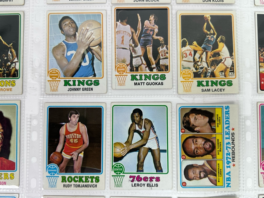 1973 Topps NBA / ABA Basketball Cards In Plastic Sleeves Ready To Be Graded Including Hall Of Famers - See Photos 54 Cards Total [Photo 10]