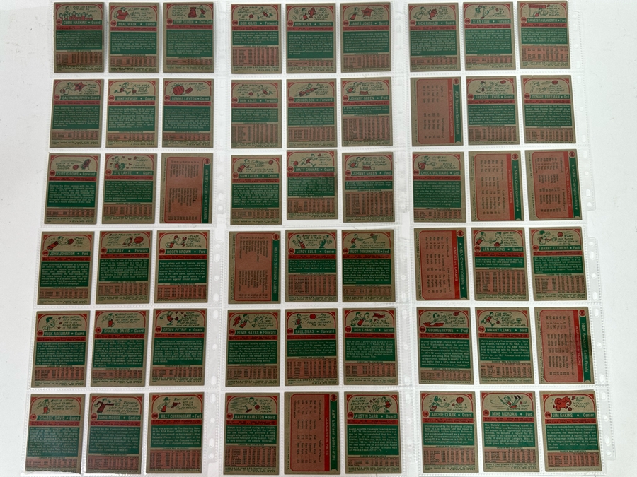 1973 Topps NBA / ABA Basketball Cards In Plastic Sleeves Ready To Be Graded Including Hall Of Famers - See Photos 54 Cards Total [Photo 21]