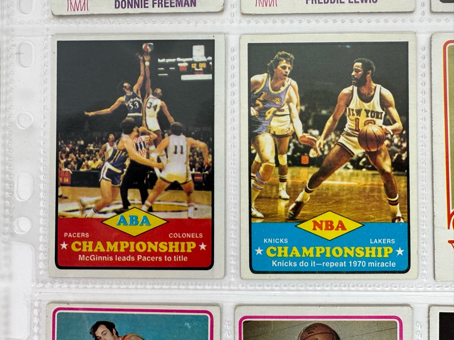 1973 Topps NBA / ABA Basketball Cards In Plastic Sleeves Ready To Be Graded Including Hall Of Famers - See Photos 54 Cards Total [Photo 13]
