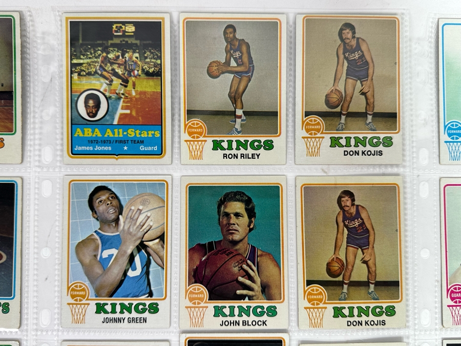 1973 Topps NBA / ABA Basketball Cards In Plastic Sleeves Ready To Be Graded Including Hall Of Famers - See Photos 54 Cards Total [Photo 4]