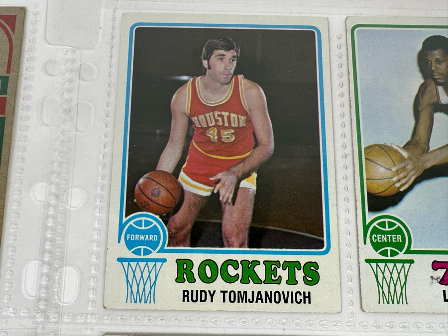 1973 Topps NBA / ABA Basketball Cards In Plastic Sleeves Ready To Be Graded Including Hall Of Famers - See Photos 54 Cards Total [Photo 23]