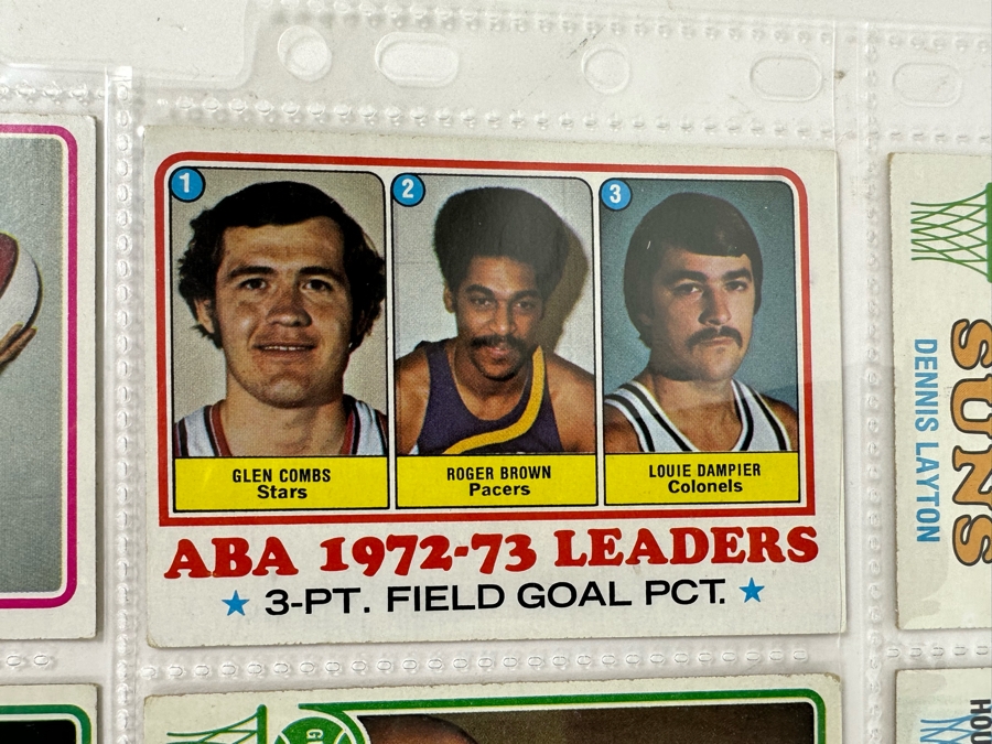 1973 Topps NBA / ABA Basketball Cards In Plastic Sleeves Ready To Be Graded Including Hall Of Famers - See Photos 54 Cards Total [Photo 9]