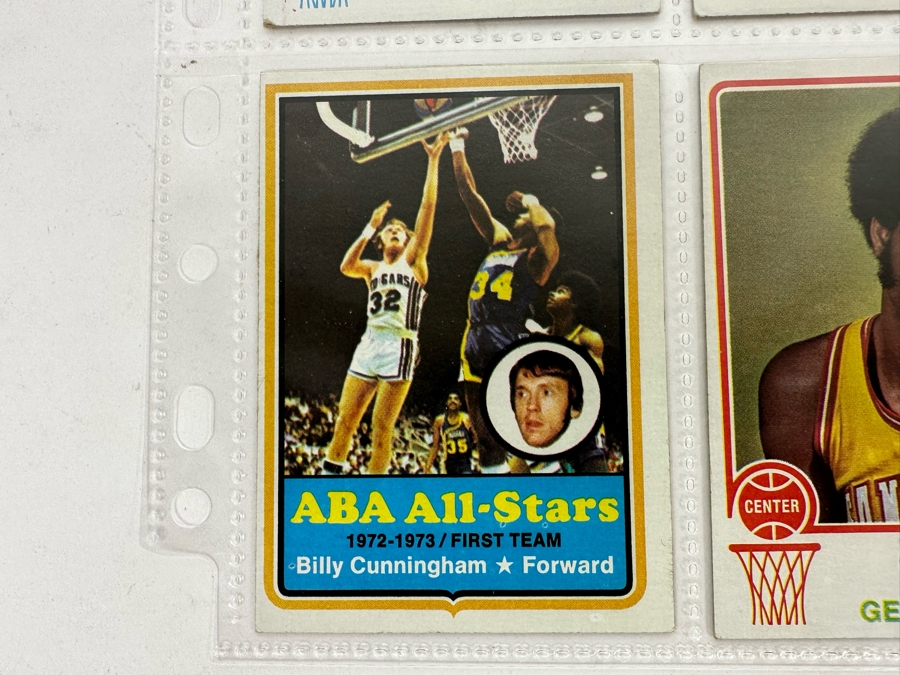 1973 Topps NBA / ABA Basketball Cards In Plastic Sleeves Ready To Be Graded Including Hall Of Famers - See Photos 54 Cards Total [Photo 16]