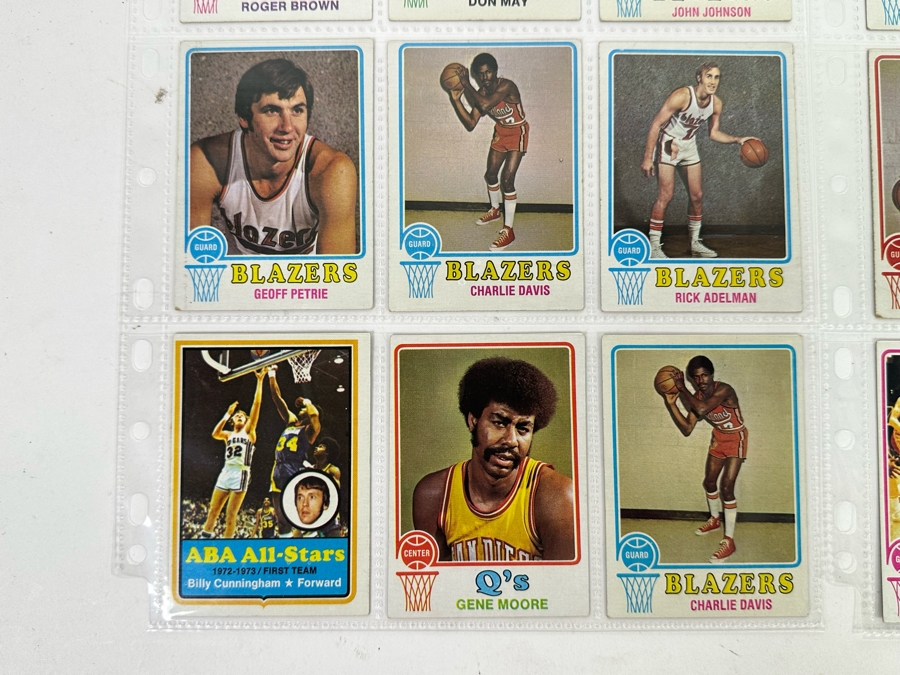 1973 Topps NBA / ABA Basketball Cards In Plastic Sleeves Ready To Be Graded Including Hall Of Famers - See Photos 54 Cards Total [Photo 15]