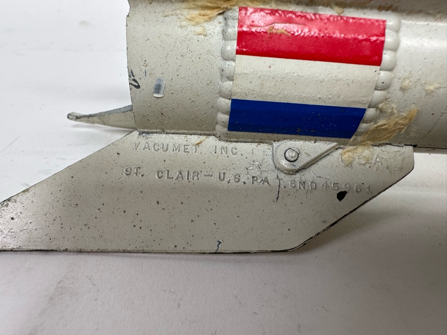 Vacumet Inc Metal Guided Missile Rocket Mechanical Coin Bank A Berzac Creation 11H [Photo 8]