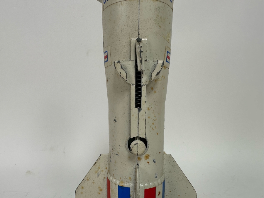 Vacumet Inc Metal Guided Missile Rocket Mechanical Coin Bank A Berzac Creation 11H [Photo 4]