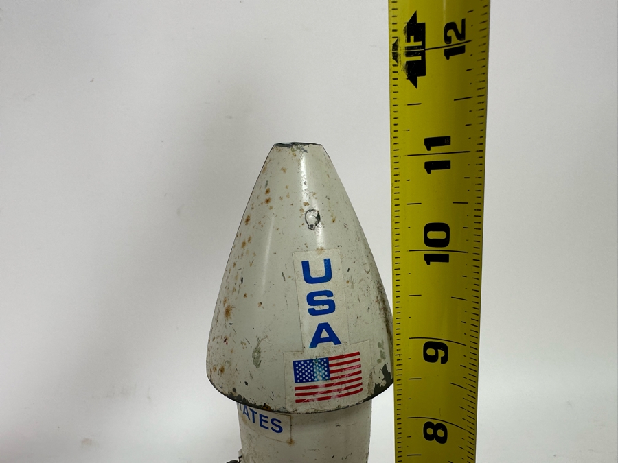 Vacumet Inc Metal Guided Missile Rocket Mechanical Coin Bank A Berzac Creation 11H [Photo 10]