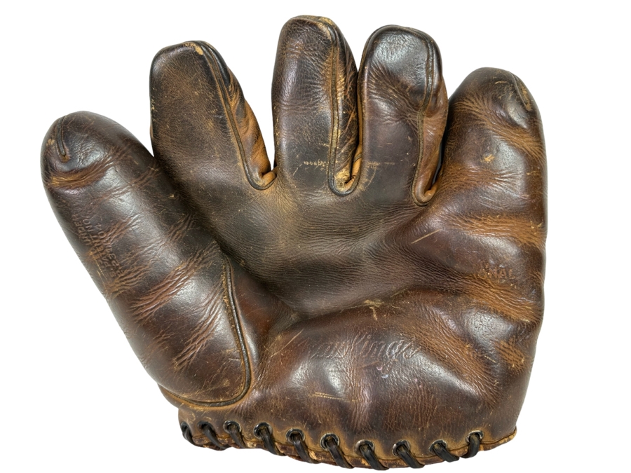 Old Rawlings Sports Leather Baseball Glove 10 X 9