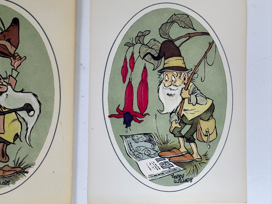Terry Willers Irish Leprechaun Cartoon Artwork Prints 5.5 X 7.5, Hand Signed On Verso, Five Prints Total [Photo 5]