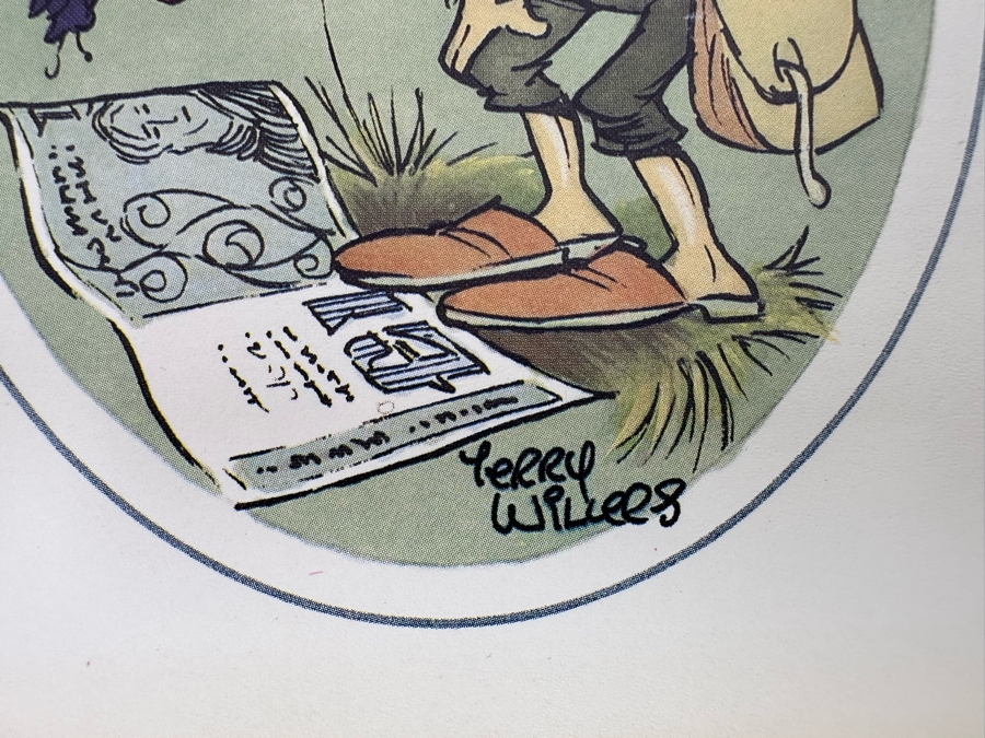 Terry Willers Irish Leprechaun Cartoon Artwork Prints 5.5 X 7.5, Hand Signed On Verso, Five Prints Total [Photo 8]