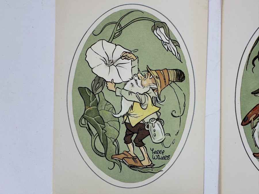 Terry Willers Irish Leprechaun Cartoon Artwork Prints 5.5 X 7.5, Hand Signed On Verso, Five Prints Total [Photo 6]