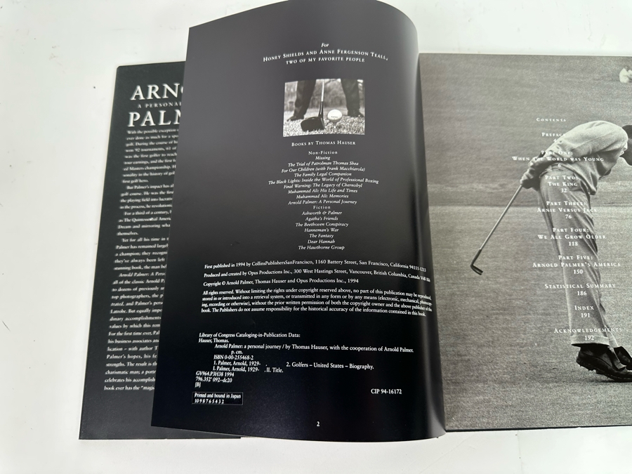 Arnold Palmer: A Personal Journey Coffee Table Hardcover Golf Book By Thomas Hauser [Photo 4]